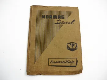 Normag Kornett I II Dieselschlepper Ersatzteilliste 1955
