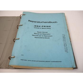 NSU Prinz 1 2 3 4 Sport Prinz Reparaturhandbuch Repair Manual Werkstatthandbuch