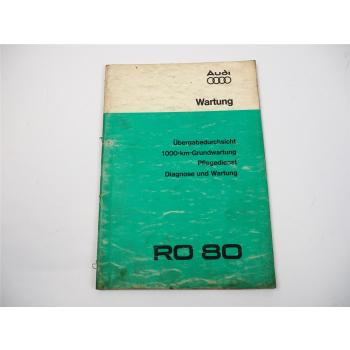 NSU Ro 80 Durchsicht Wartung Diagnose Pflegedienst 1971-1975 Werkstatthandbuch