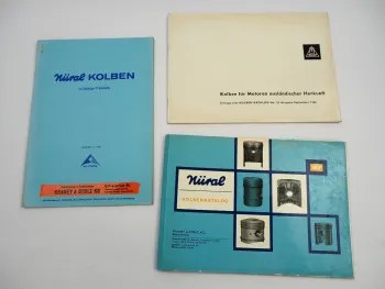 Nüral Kolbenkatalog Ersatzteilkatalog Motorteile PKW Motorrad Traktor 1966/68