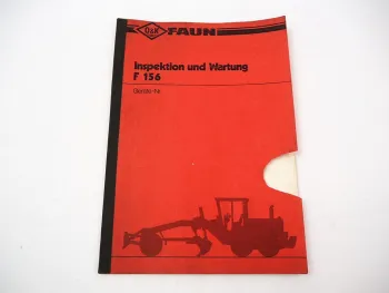 O&K F156 Grader Inspektion Wartungshandbuch 1986