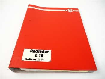 O&K L10 Radlader Ersatzteilliste Schaltplan Pieces de rechange Spare parts List