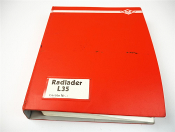 O&K L35 Ersatzteilliste Ersatzteilkatalog Radlader und Motor Parts List 1989
