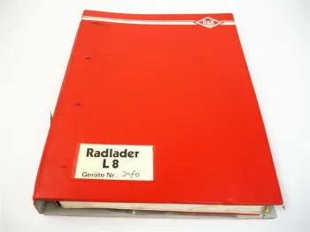 O&K L8 Radlader Ersatzteilliste Schaltplan Spare parts list Wiring diagram