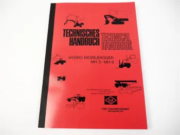 O&K MH3 MH4 MH5 MH6 Reparaturanleitung Bagger Werkstatthandbuch 1974