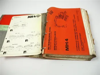 O&K MH4 G Betriebsanleitung Ersatzteilkatalog Ersatzteilliste Schaltplan 1982