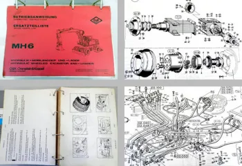 O&K MH6 Betriebsanleitung Ersatzteilliste ca. 1979 inkl. Deutz F5L 912 Handbuch