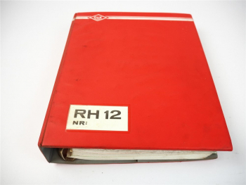O&K RH12 HD LC Serie D Betriebsanleitung Ersatzteilliste Schaltpläne 1985