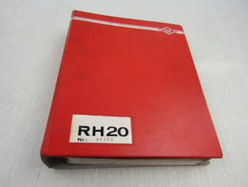 O&K RH20 PMS Hydraulik Bagger Ersatzteilliste Spare Parts List ca. 1986
