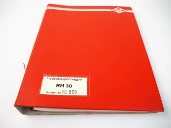 O&K RH30 Hydraulik Bagger Ersatzteilliste Spare parts List Schaltplan ca. 1990