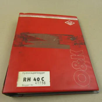 O&K RH40 C Ersatzteilkatalog Spare parts List mit Schaltplan Elektrik ca. 1986