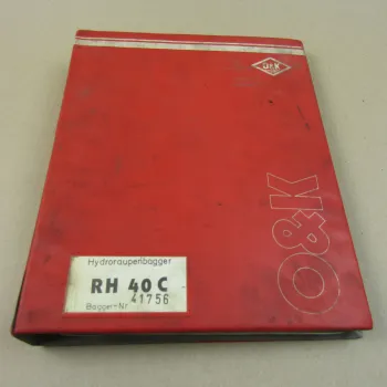 O&K RH40 C Ersatzteilliste Spare parts List mit Schaltplan Elektrik ca. 1986