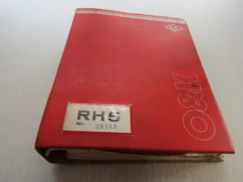 O&K RH5 Bagger Betriebsanleitung Ersatzteilkatalog Schaltplan ca 1980