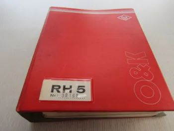 O&K RH5 Bagger Betriebsanleitung Ersatzteilliste Schaltpläne ca 1974