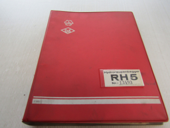 O&K RH5 Ersatzteilkatalog Ersatzteilliste Bagger ca 1966 Schaltplan Elektrik