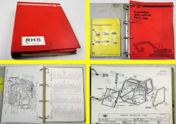O&K RH5 PMS Hydraulikbagger Ersatzteilliste Parts List Schaltpläne ca. 1986/1989