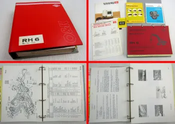 O&K RH6 Betriebsanleitung + Ersatzteilliste Bagger Ausrüstung Deutz Motor 1978