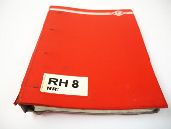 O&K RH8 PMS Bagger Ersatzteilkatalog Ersatzteilliste Schaltplan Parts List