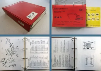 O&K RH9 Betriebsanleitung + Ersatzteilliste + Ausrüstungen + Motor ca. 1985