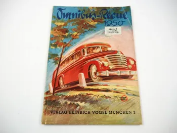 Omnibus Revue Zeitschrift Heft Nr. 1 Vogel Verlag München 1950