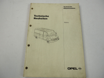 Opel Arena Technische Dokumentation Neuheiten 1998 Werkstatthandbuch