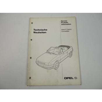 Opel Astra F Cabrio Technische Neuheiten 1993 Produktionformation Verdeck