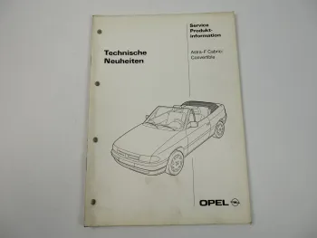 Opel Astra F Cabrio Technische Neuheiten 1993 Produktionformation Verdeck