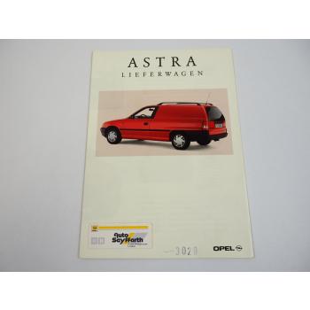 Opel Astra F Lieferwagen Prospekt 1992
