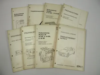 Opel Astra F Produktinformation und 7 Prüfanleitungen Werkstatthandbuch