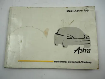 Opel Astra G Betriebsanleitung Bedienungsanleitung Fahrerhandbuch 10 / 2000