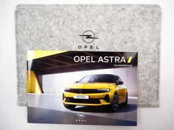 Opel Astra L Betriebsanleitung 2023 Kurzanleitung + Bordmappe