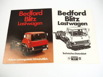 Opel Bedford Blitz LKW E 1016 2024 4034 6034 7034 Prospekt technische Daten 1974