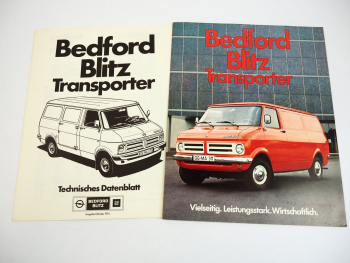 Opel Bedford Blitz Transporter F1 bis F9 H6 H7 G1 bis G7 Prospekt 1974