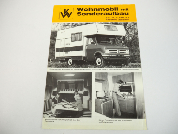 Opel Bedford Blitz Wohnmobil mit KW Sonderaufbau Karosseriewerke Weinsberg 1977