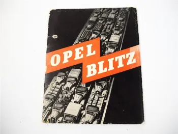 Opel Blitz Lastwagen LKW 3t 1.5t Prospekt 1930/40er Jahre