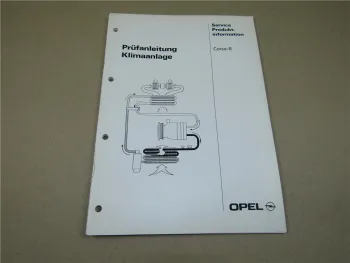 Opel Corsa B Prüfanleitung Klimaanlage Fehlersuche Diagnose 1993