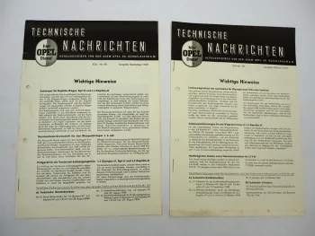 Opel Dienst Technische Nachrichten Jg 1949 Nr. 9/10 Opel 1,5 Olympia 2,5 Kapitän-47