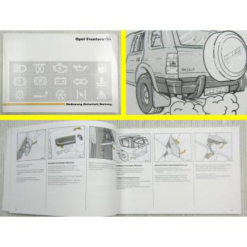 Opel Frontera A 3- und 5-Türer Betriebsanleitung Bedienungsanleitung 11/1991