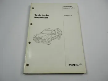 Opel Frontera B Technische Neuheiten Dokumentation 1998 Werkstatthandbuch