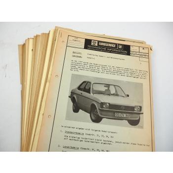 Opel Kadett C City Aero GT Technische Information 1970 - 1978 Werkstatthandbuch
