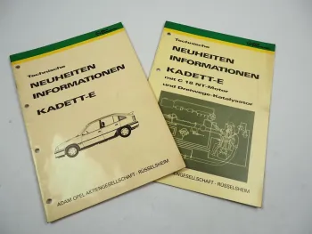 Opel Kadett E GT GSi Technische Neuheiten Elektrik Motor C18NT Katalysator 1984