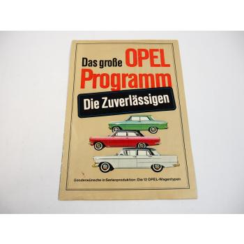 Opel Kadett Rekord Kapitän Prospekt Poster 1963
