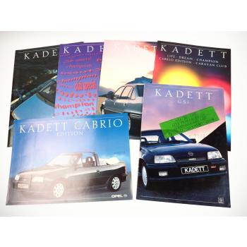 Opel Kadett und Sondermodelle Life Dream Cabrio Caravan 6x Prospekt 1989/90