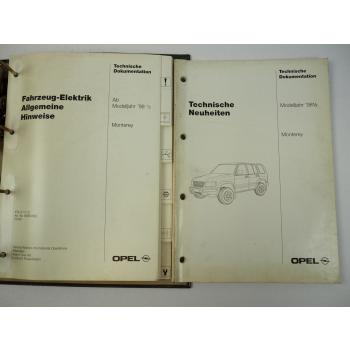 Opel Monterey ab 1998 Technische Dokumentation Schaltpläne Elektrik