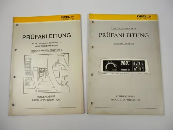 Opel Omega A Senator B LCD Instrument Fahrwerk Prüfanleitung Werkstatthandbuch