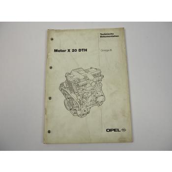 Opel Omega B Motor X20 DTH Technische Dokumentation 1997 Werkstatthandbuch