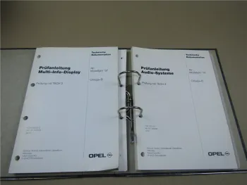 Opel Omega B Prüfanleitung Multi Info Display Audio Systeme ab 1997