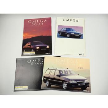 Opel Omega Limousine Diamant Caravan 3000 3,0i 24V 4x Prospekt 1990/91