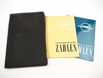 Opel PKW Datenhandbuch 1959 & Zahlen 1958 Olympia Kapitän Technik im Vergleich