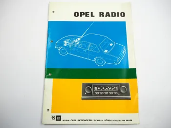 Opel Radio Technische Informationen und Diagnose 1976 Werkstatthandbuch